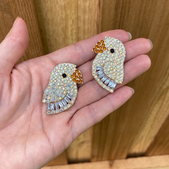 💕Lovebird💕 Rhinestone Earrings from BaubleBar - Picture 2 of 4